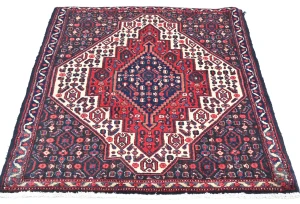 Vintage Red Geometric 2'5X3'4 Bidjar Persian Rug