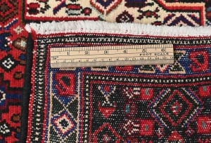 Vintage Red Tribal 2'6X3'7 Bidjar Persian Rug