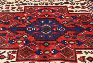 Vintage Red Tribal 2'6X3'7 Bidjar Persian Rug
