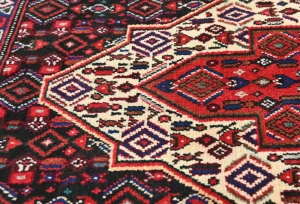 Vintage Red Tribal 2'6X3'7 Bidjar Persian Rug