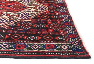 Vintage Red Tribal 2'6X3'7 Bidjar Persian Rug