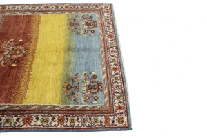 Multicolored Tribal 4X6 Gabbeh Persian Rug