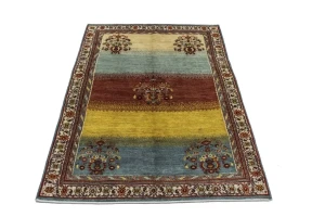Multicolored Tribal 4X6 Gabbeh Persian Rug