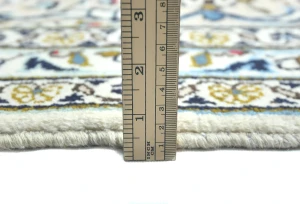 Vintage Cream Floral Traditional 10X14 Kashan Persian Rug