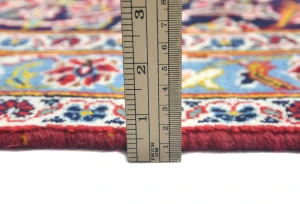 Vintage Red Floral Traditional 10X13 Kashan Persian Rug