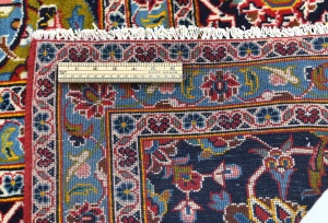 Vintage Red Floral Traditional 10X13 Kashan Persian Rug