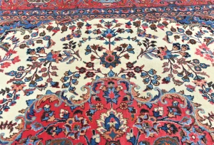 Vintage Purple-navy Traditional 10X13 Kashmar Persian Rug