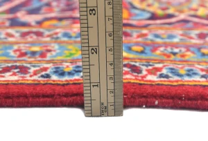 Vintage Red Traditional Floral 10X13 Kashan Persian Rug