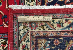 Vintage Red Floral Traditional 10X13 Tabriz Persian Rug