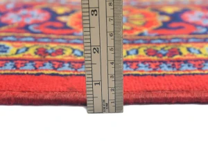 Vintage Scarlet Red Tribal Geometric 7X10 Viss Persian Rug