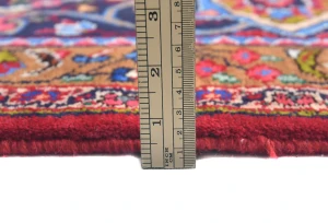 Vintage Red Traditional 10X13 Sabzevar Persian Rug