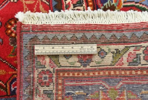 Vintage Red FloralTraditional 9x12 Tabriz Persian Rug