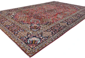Vintage Red Traditional 10X16 Najafabad Persian Rug