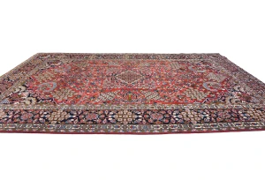 Vintage Red Traditional 10X16 Najafabad Persian Rug