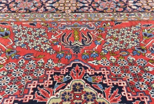 Vintage Red Traditional 10X16 Najafabad Persian Rug