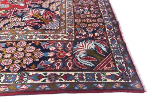 Vintage Red Traditional 10X16 Najafabad Persian Rug