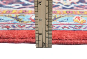 Vintage Red Floral 10X13 Sarough Persian Rug