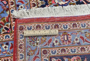 Vintage Red Floral Traditional 10X13 Kashan Persian original Rug