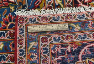 Vintage Red Floral Traditional 10X13 Kashan Persian Rug