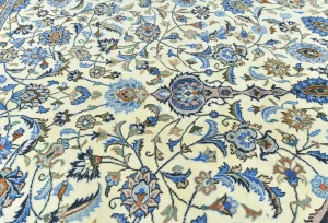 Vintage Cream Traditional 10X13 Kashmar Persian Rug