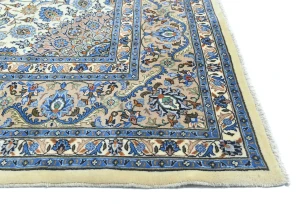 Vintage Cream Traditional 10X13 Kashmar Persian Rug