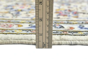 Vintage Cream Traditional Floral 7X10 Kashan Persian Rug