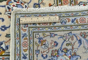 Vintage Cream Traditional Floral 7X10 Kashan Persian Rug