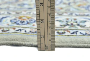 Vintage Cream Traditional Floral 10X14 Kashan Persian Rug