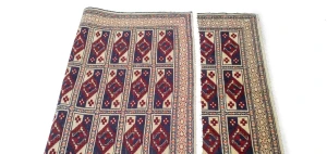 Cream Tribal 3X4 Geometric Turkoman Persian Oriental Rug