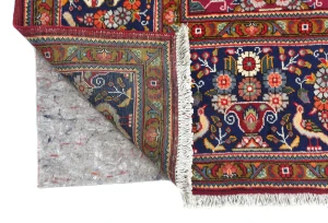 Vintage Fuchsia Red Traditional 10X13 Tabriz Persian Rug