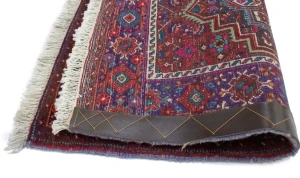 Vintage Red Geometric Tribal 2X3 Bidjar Persian Rug