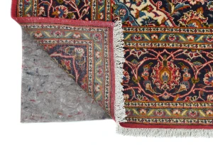 Vintage Red Traditional Floral 7X10 Kashan Persian Rug