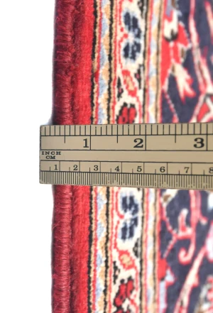 Vintage Red Traditional Floral 6'5X9'7 Kashan Persian Rug