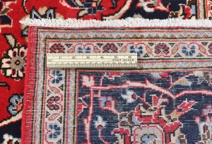 Vintage Red Traditional Floral 6'5X9'7 Kashan Persian Rug