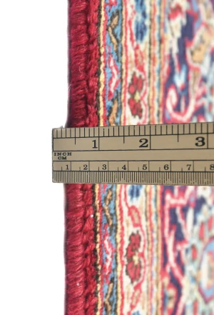 Vintage Red Floral Traditional 7X10 Kashan Persian Rug