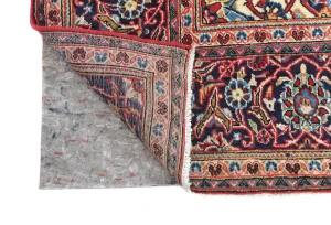 Vintage Red Floral Traditional 7X10 Kashan Persian Rug