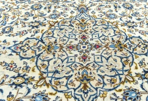 Vintage Red Traditional Floral 7X10 Kashan Persian Rug