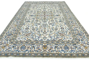 Vintage Red Traditional Floral 7X10 Kashan Persian Rug