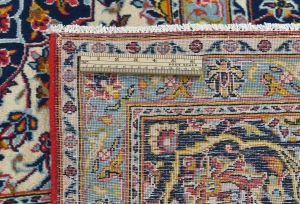 Vintage Red Traditional Floral 8X12 Kashan Persian Rug