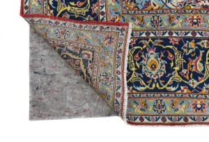 Vintage Red Traditional Floral 8X12 Kashan Persian Rug