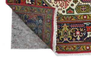 Vintage Red Floral Traditional 7X10 Tabriz Persian Rug