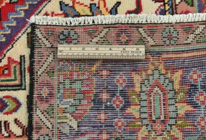 Vintage Red Floral Traditional 6'4X9'7 Tabriz Persian Rug