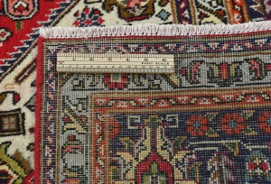 Vintage Red Floral Traditional 7X10 Tabriz Persian Rug