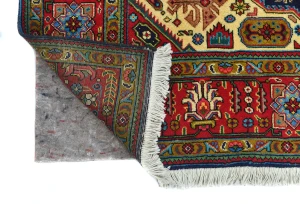 Vintage Purple-navy Floral Traditional 6'5X9'6 Tabriz Persian Rug