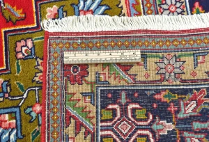 Vintage Red Floral Traditional 7X10 Tabriz Persian Rug