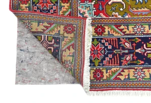 Vintage Red Floral Traditional 7X10 Tabriz Persian Rug