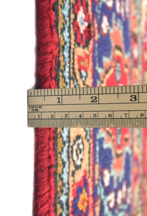 Vintage Red Floral Traditional 7X10 Tabriz Persian Rug