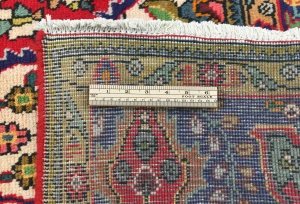 Vintage Red Floral Traditional 7X10 Tabriz Persian Rug