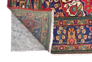 Vintage Red Floral Traditional 7X10 Tabriz Persian Rug