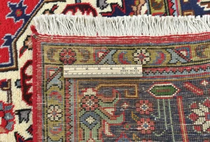 Vintage Red Floral Traditional 6X9 Tabriz Persian Rug